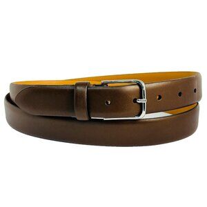 Brooks Brothers Made in Italy 42 Brown Espresso Dress Belt 1 3/16" Dark Brown